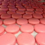 Strawberry macarons
